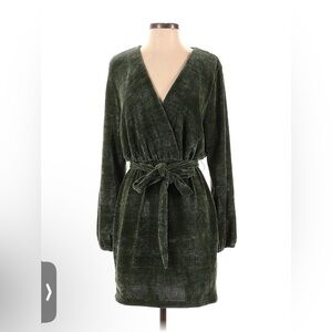 Amadi Green Velvet Dress XS